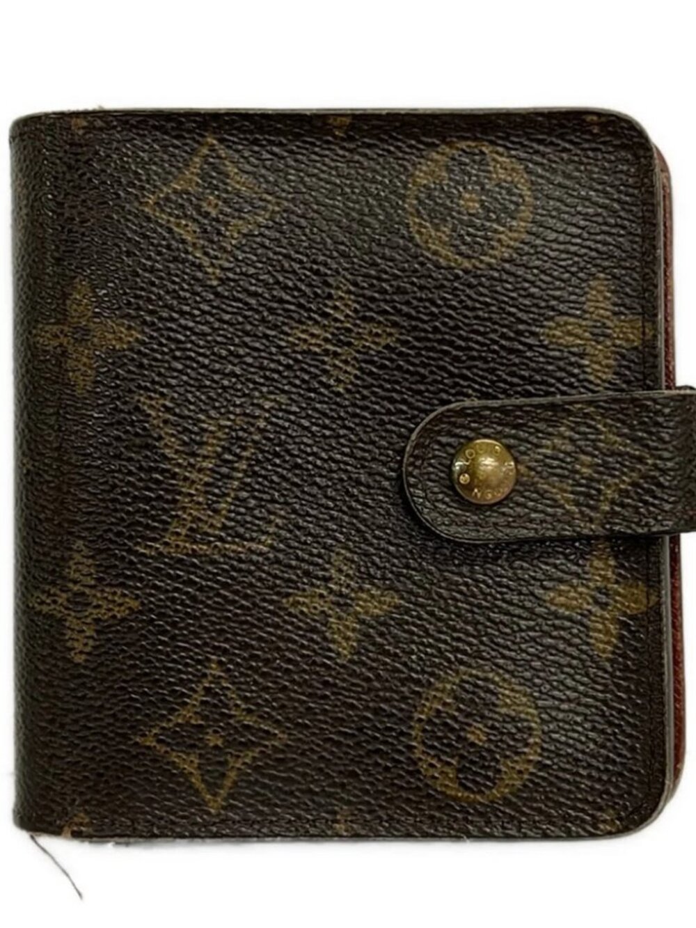 LOUIS VUITTON Compact Zipper Wallet M61667 Monogram MI0041 Bifold Wallet